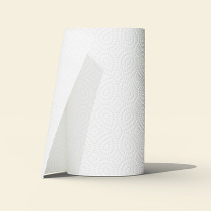 Single roll of unwrapped Who Gives a Crap paper towel