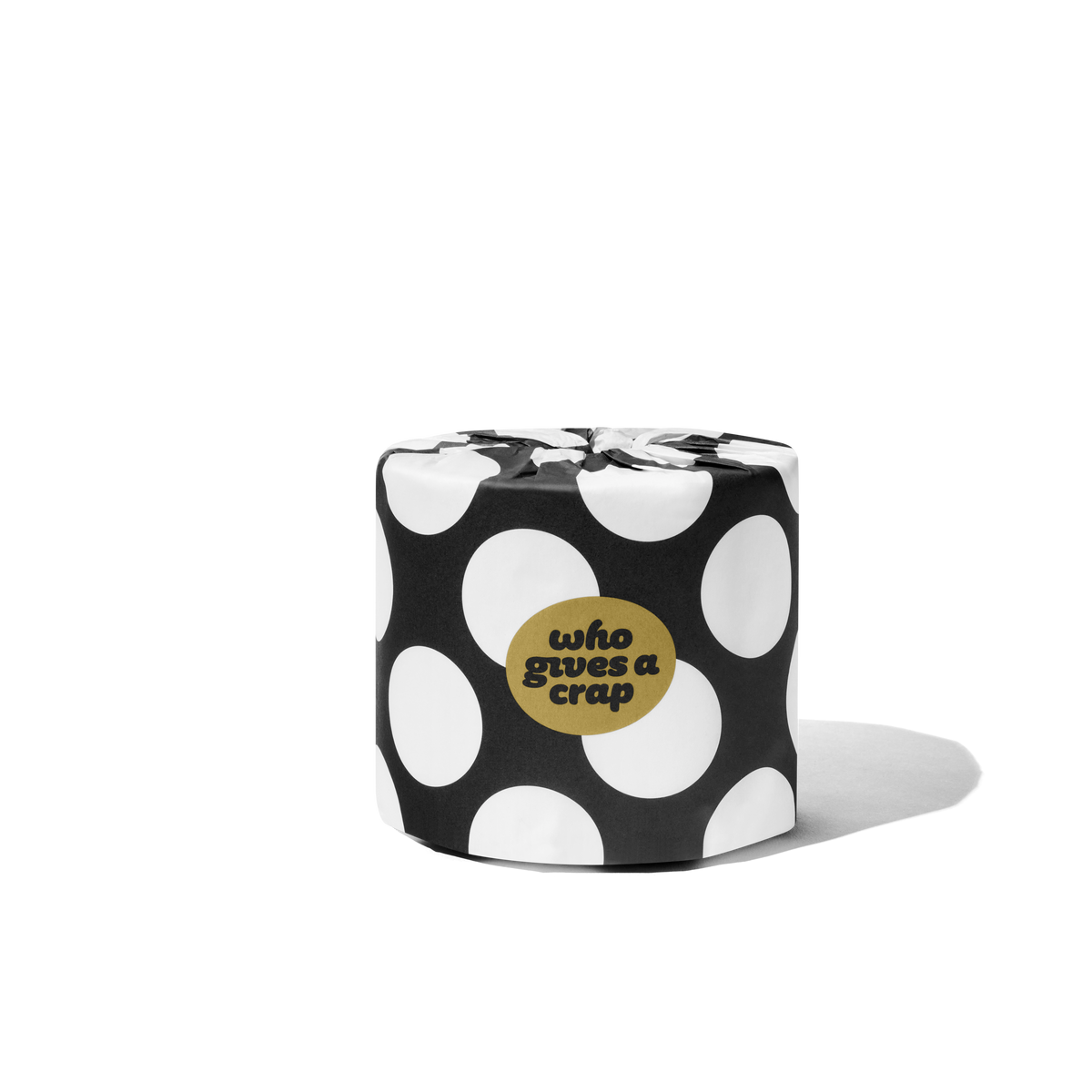 One roll of Who Gives A Crap bamboo toilet paper
